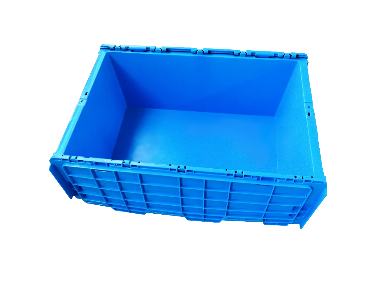 Open top view of CX6040225C solid plastic container