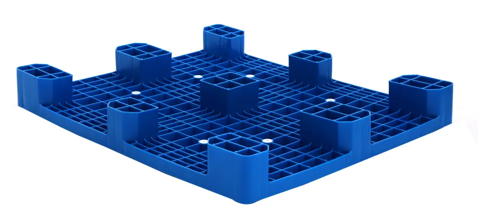 nine-leg-grid-pallet-render Blue nine-leg grid plastic pallet