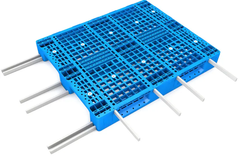 steel-reinforced-plastic-pallet Steel-reinforced plastic pallet for heavy-duty handling